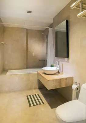 a bathroom with a sink and a toilet and a tub at Bintang Fairlane 2mins PavilionKL TRX KLCC - AJhome in Kuala Lumpur