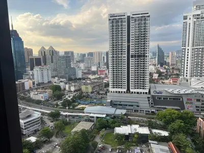 a view of a city with tall buildings at Anggun KL Malaysia in Kuala Lumpur