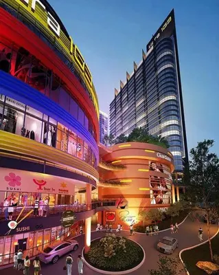 a group of tall buildings in a city at Mont Kiara The Ooak Suites & Residences l 1BR in Kuala Lumpur