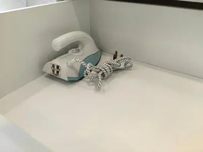 a corded phone sitting on top of a wall at MyCrib13*The Robertson KL - Bukit Bintang Pavilion in Kuala Lumpur