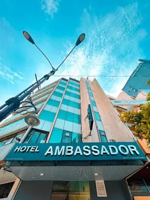a hotel amelasserota sign on the front of a building at Hotel Ambassador @ Bukit Bintang in Kuala Lumpur