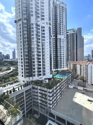 an aerial view of a large city with tall buildings at Seputeh Cozy & Homely VIVO Suite Old Klang Road Near MidValley, The Garden Mall in Kuala Lumpur