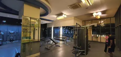 a gym with people standing in a building at The Elements @ Ampang in Kuala Lumpur