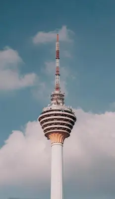a tall observation tower with a sky needle at Axon Suites Bukit Bintang by Prestige in Kuala Lumpur