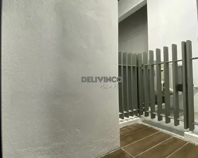 a hallway with a radiator and a fence at The Luxe 2 pax Studio at KL - Microwave - Washer in Kuala Lumpur