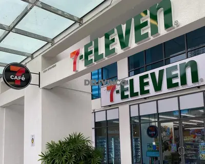 a tesla store with a sign on the side of it at Stylish AeroSpace Theme 1BR in KL City Center in Kuala Lumpur