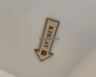 a sign on the ceiling of a room at The Luxe - Balcony at 42 floor - KLCC View - 3 pax in Kuala Lumpur
