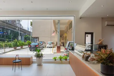 a store front with a view of a street at STAYS HOTEL in Kuala Lumpur