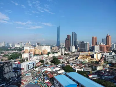 a cityscape of a city with tall buildings at City-View Studio Retreat with Spectacular View TRX in Kuala Lumpur