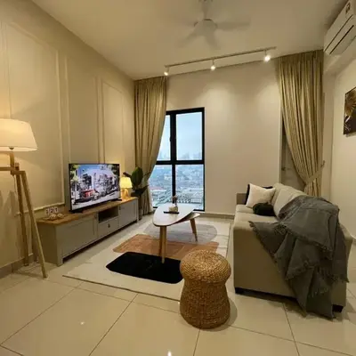 KL City View 2R1B Free Wifi 6pax