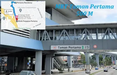 a collage of photos of a building with a freeway at Private Jacuzzi Suite - Pertama Residency in Kuala Lumpur