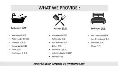 a diagram of what we provide in aoreanoreanoreanoreanoreanoreanorean restaurant at Arte plus by 2BR sweet home in Kuala Lumpur