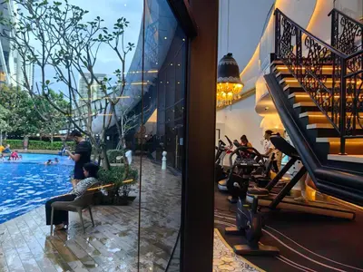 a view of the pool at the resort at Arte Mont Kiara MITEC Publika MATRADE kuala lumpur 1R2B 4 Pax in Kuala Lumpur