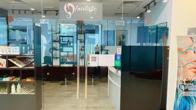 a store with glass doors in a store at Summer suites KLCC by cozy stay in Kuala Lumpur