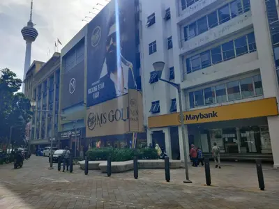 a building with a large billboard on the side of it at Hotel WKL in Kuala Lumpur