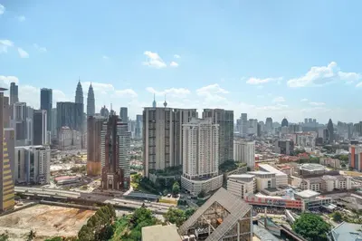 a view of a city with tall buildings at Expressionz Kuala Lumpur in Kuala Lumpur