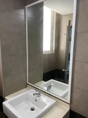 a bathroom with a sink and a mirror at SuperMCozy@Setapak Central Mall 10Pax 3BR 2CarPark in Kuala Lumpur