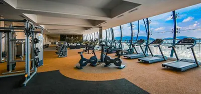 a gym on the floor of a cruise ship at M CITY Near KLCC KPJ Puteri Specialist Hospital in Kuala Lumpur