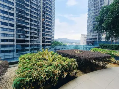 a view of two tall buildings in a city at Arte Plus by Stay Relax in Kuala Lumpur