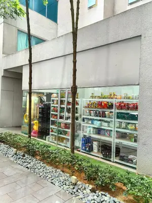 a store front of a building with a display window at Summer Suites KLCC By Palace in Kuala Lumpur