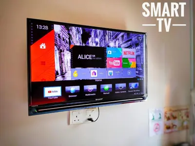 a flat screen tv hanging on a wall at Seeds Hotel Setia Wangsa in Kuala Lumpur