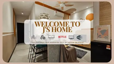 a welcome to is home sign in a room at Neu Suites in Kuala Lumpur