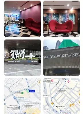 a collage of four pictures of a city at D'Majestic Place in Kuala Lumpur