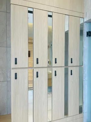 a wall of glass doors in a room at Axon Suite Premium KL in Kuala Lumpur