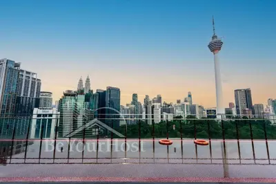 a view of a city with the cn tower in the background at Suites at Maison 101,Heart Of KL City in Kuala Lumpur