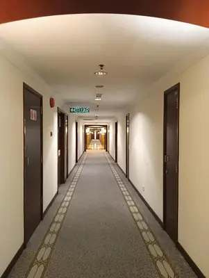 an empty hallway in an office building at KL Apartment At Berjaya Times Square in Kuala Lumpur