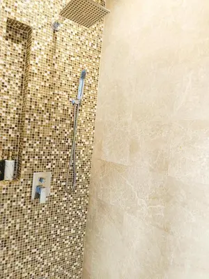 a shower with a shower head in a bathroom at 7 Kuala Lumpur City for 4 to 12 PAX of 4 BEDROOMS and 3 BATHROOMS near KLCC in Kuala Lumpur