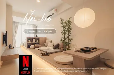 an all hub magazine advertisement with a living room at NaiBnB in The Colony by Infinitum in Kuala Lumpur
