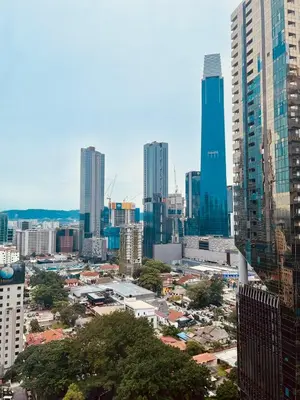 a view of a city with tall buildings at Dorsett 2BR 6Pax Pavilion Bukit Bintang TRX KLCC in Kuala Lumpur