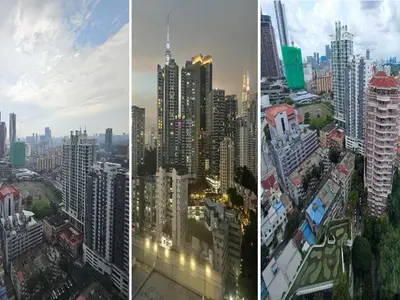 four different views of a city with tall buildings at Mid Night Realm Kuala Lumpur in Kuala Lumpur