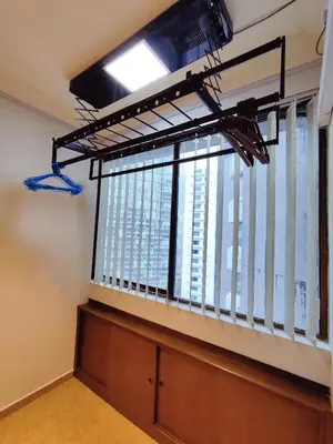 a room with a large window in a building at Bukit Bintang Pavilion KLCC Wisma Cosway in Kuala Lumpur