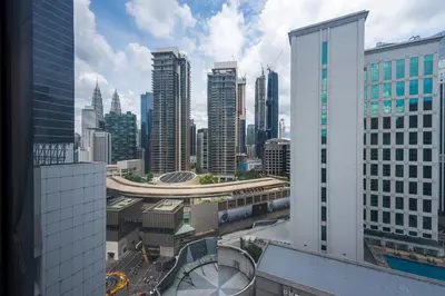 a view of a city skyline with tall buildings at Fahrenheit 88 Kuala Lumpur in Kuala Lumpur