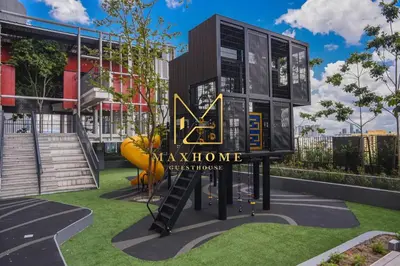 a sign for a museum in front of a building at Maxhome Elite at Lucentia in Kuala Lumpur