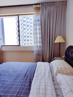 a bedroom with a large bed and a large window at Comfy Stay at Wisma Cosway Pavilion KLCC Bukit Bintang in Kuala Lumpur
