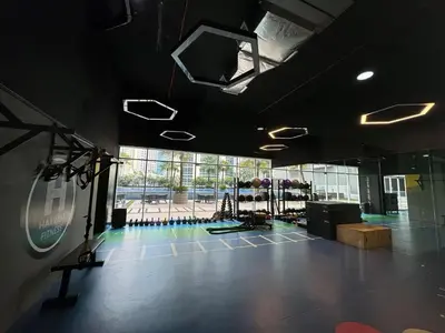 a gym with a lot of exercise equipment in a room at City Centre KLCC in Kuala Lumpur