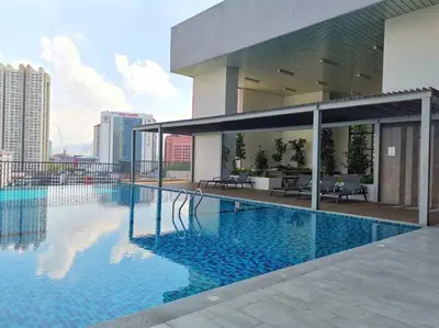 Gallery image of Pretty Room with balcony klcc view in Chamber in Kuala Lumpur