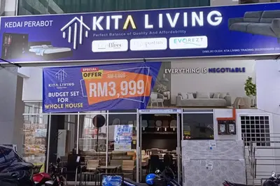 a furniture store with a sign on top of it at KLCC View 3BR 3Bath at RC Residence by Rosaz in Kuala Lumpur