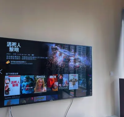 a flat screen tv hanging on a wall at Astoria Ampang x Near KLCC TRX BigRoom 12pax in Kuala Lumpur