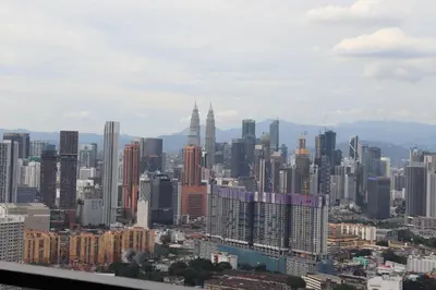 a view of a large city with tall buildings at Trion SFM Dream Service suit in Kuala Lumpur