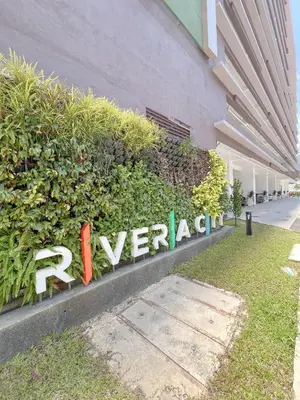 a sign on the side of a building at Riveria City Kuala Lumpur Sentral by Archos in Kuala Lumpur