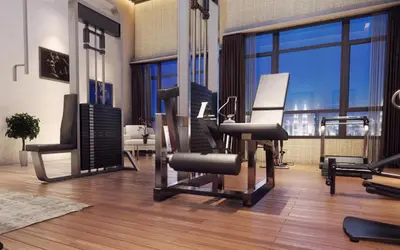 a gym with a bunch of chairs in a room at AGILE Bukit Bintang By Irent365 in Kuala Lumpur