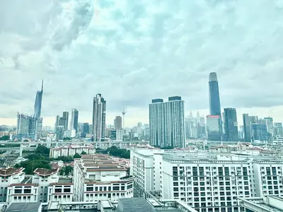 a view of a city with tall buildings at V Residence Suites-3A in Kuala Lumpur