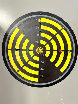 a close up of a target on a ceiling at M Vertica Kuala Lumpur by HLG Re in Kuala Lumpur