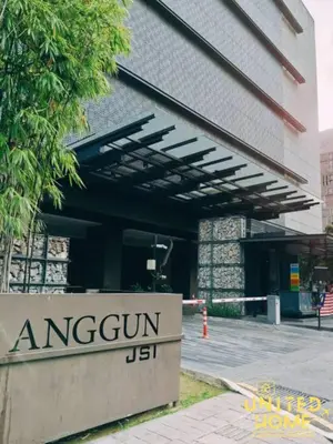 a building with a sign in front of it at Anggun Residence near KLCC Serviced Suite in Kuala Lumpur