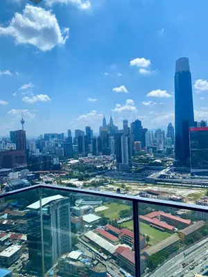 a view of the city from the observation deck at TOP FLOOR 3BR apartment in KL for 6Pax in Kuala Lumpur