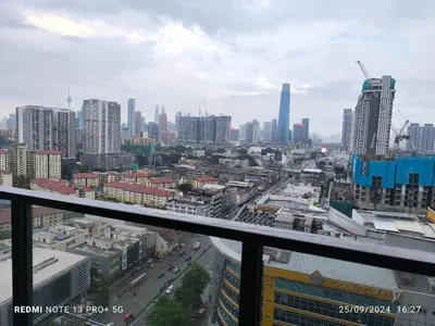 a view of a city from the top of a building at Trion by sweet home in Kuala Lumpur